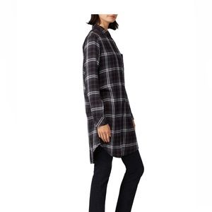 Super long soft flannel, comfy- can be dressed up or down!